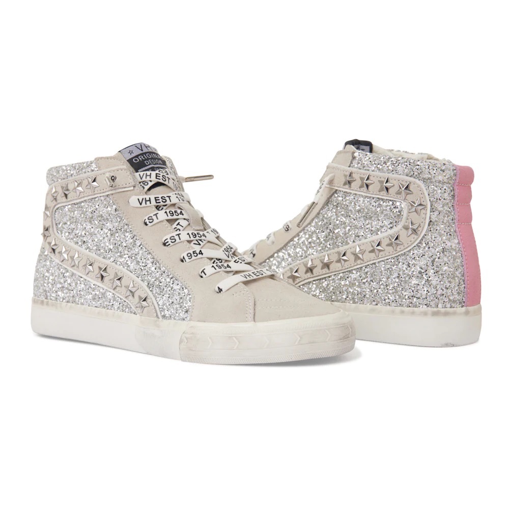 Vintage Havana High Top RAY Silver Glitter Shoes